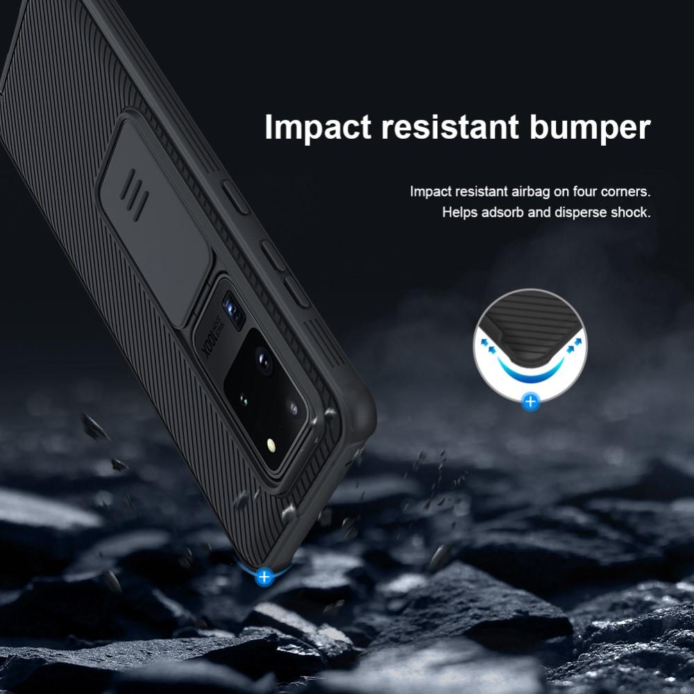Samsung Galaxy S20 Ultra Cover med kamerabeskyttelse - CamShield, Sort