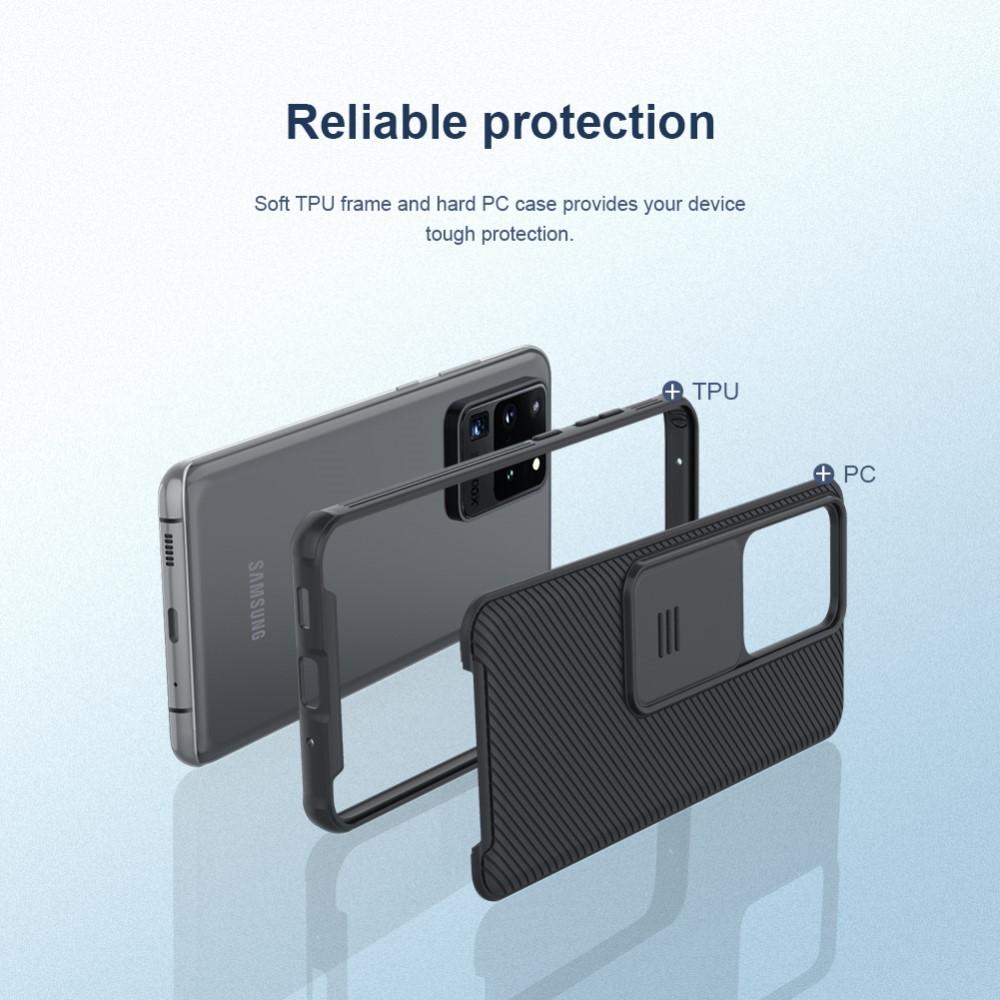 Samsung Galaxy S20 Ultra Cover med kamerabeskyttelse - CamShield, Sort
