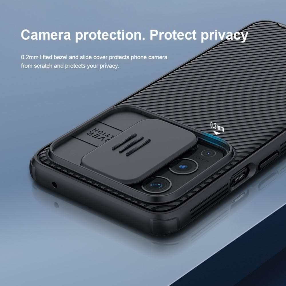  OnePlus 9 Pro Cover med kamerabeskyttelse - CamShield, Sort