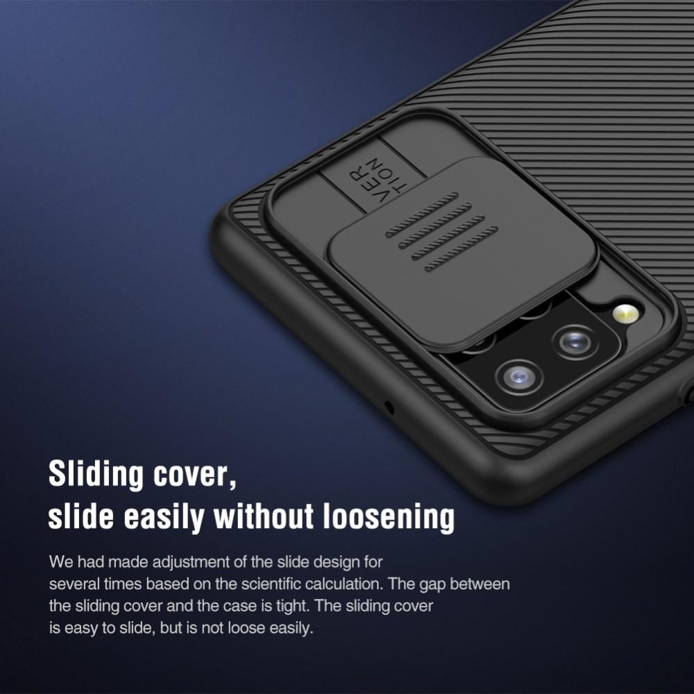 Samsung Galaxy A42 Cover med kamerabeskyttelse - CamShield, Sort
