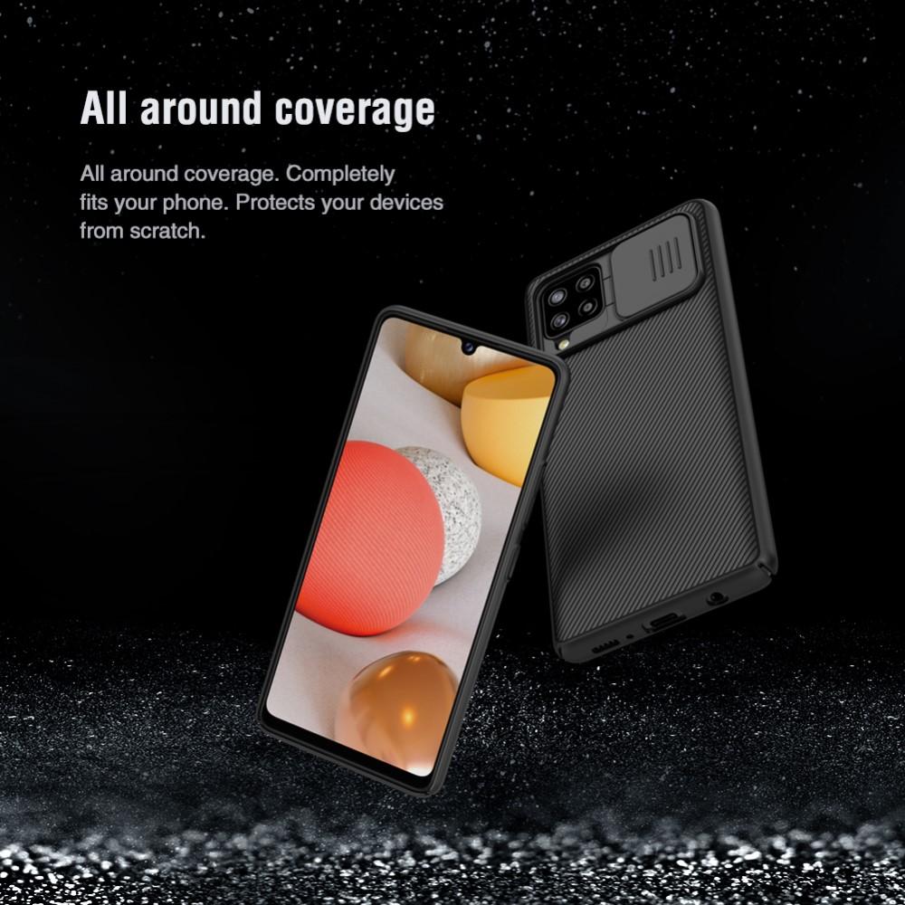 Samsung Galaxy A42 Cover med kamerabeskyttelse - CamShield, Sort