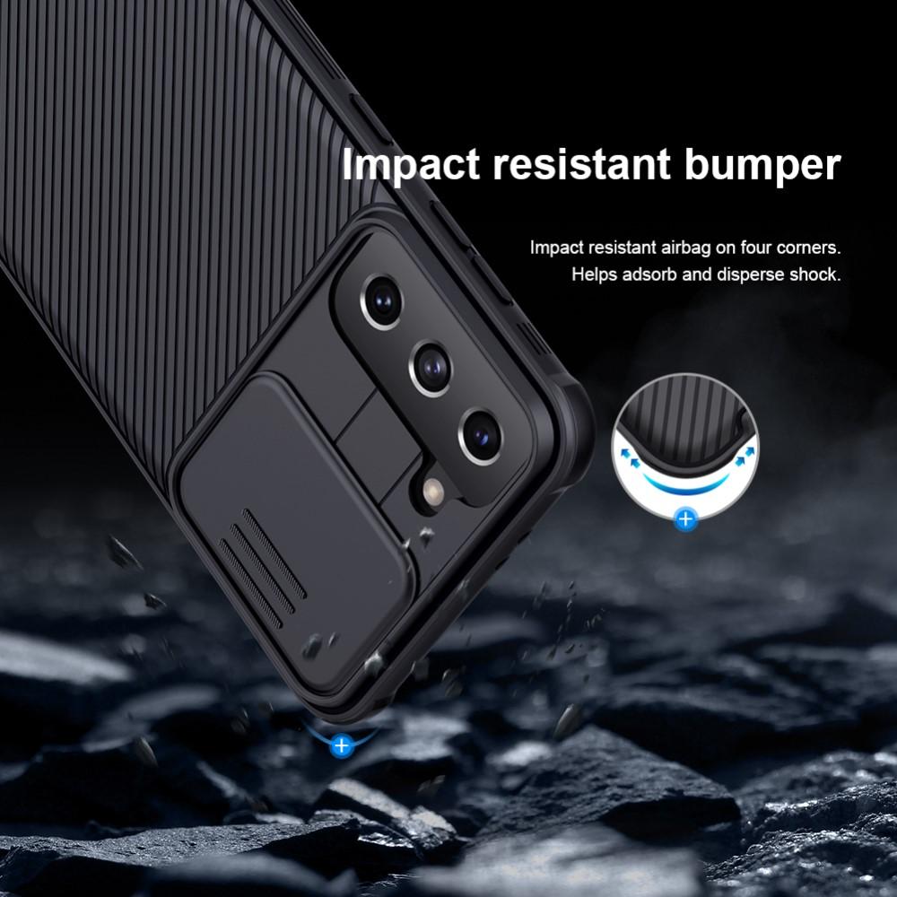 Samsung Galaxy S21 Cover med kamerabeskyttelse - CamShield, Sort