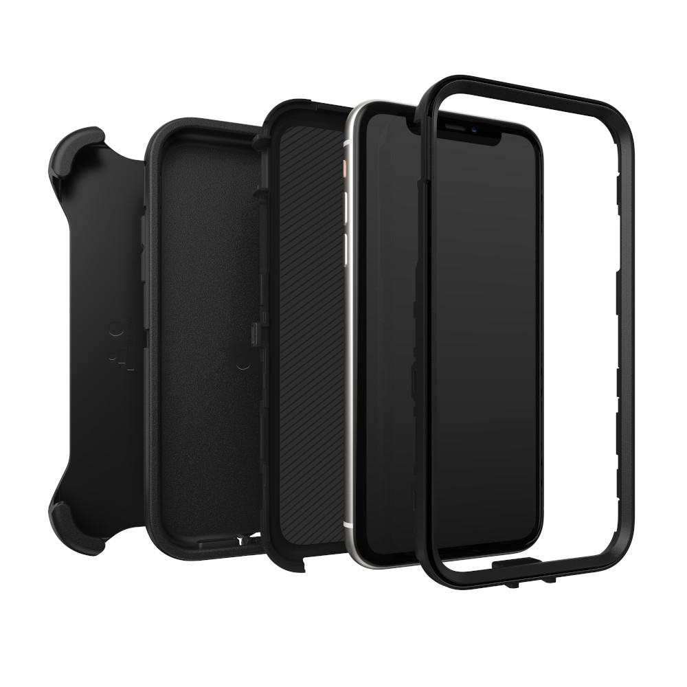 iPhone 11 Defender - Robust mobilcover med høj beskyttelsesgrad, Sort
