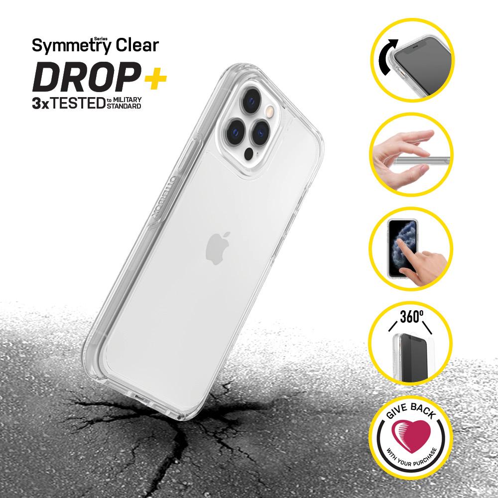 iPhone 12/iPhone 12 Pro Stødsikkert cover Symmetry, Gennemsigtig