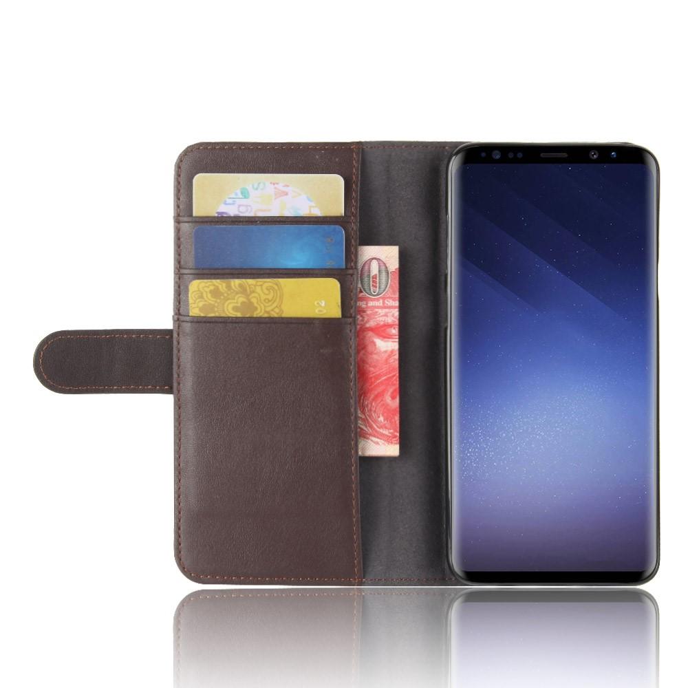 Samsung Galaxy S9 Plus Slankt mobiletui i ægte læder, Brun