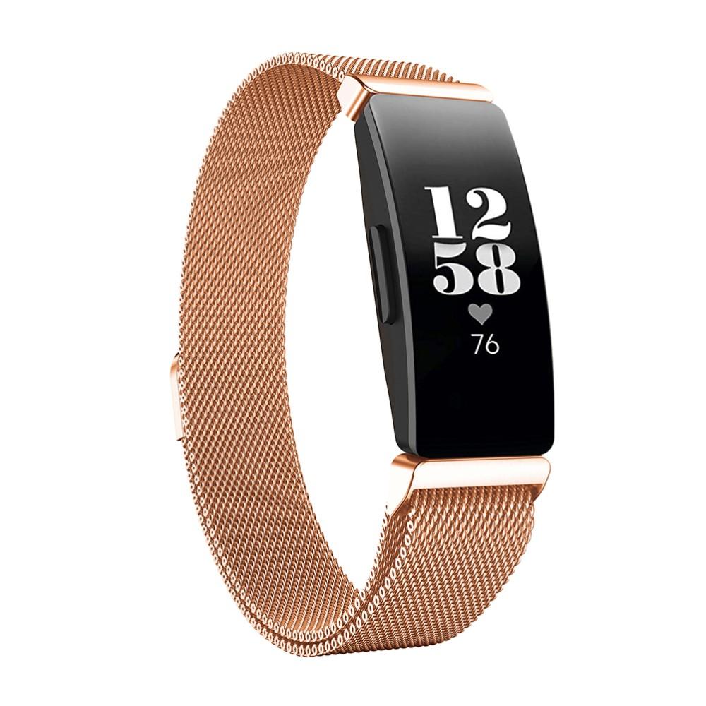 Fitbit Inspire/Inspire HR/Inspire 2 Armbånd Milanese Loop, Rose guld