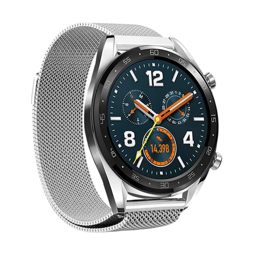 Huawei Watch GT 2 46mm/Watch GT 2e/Watch GT Armbånd Milanese Loop, Sølv