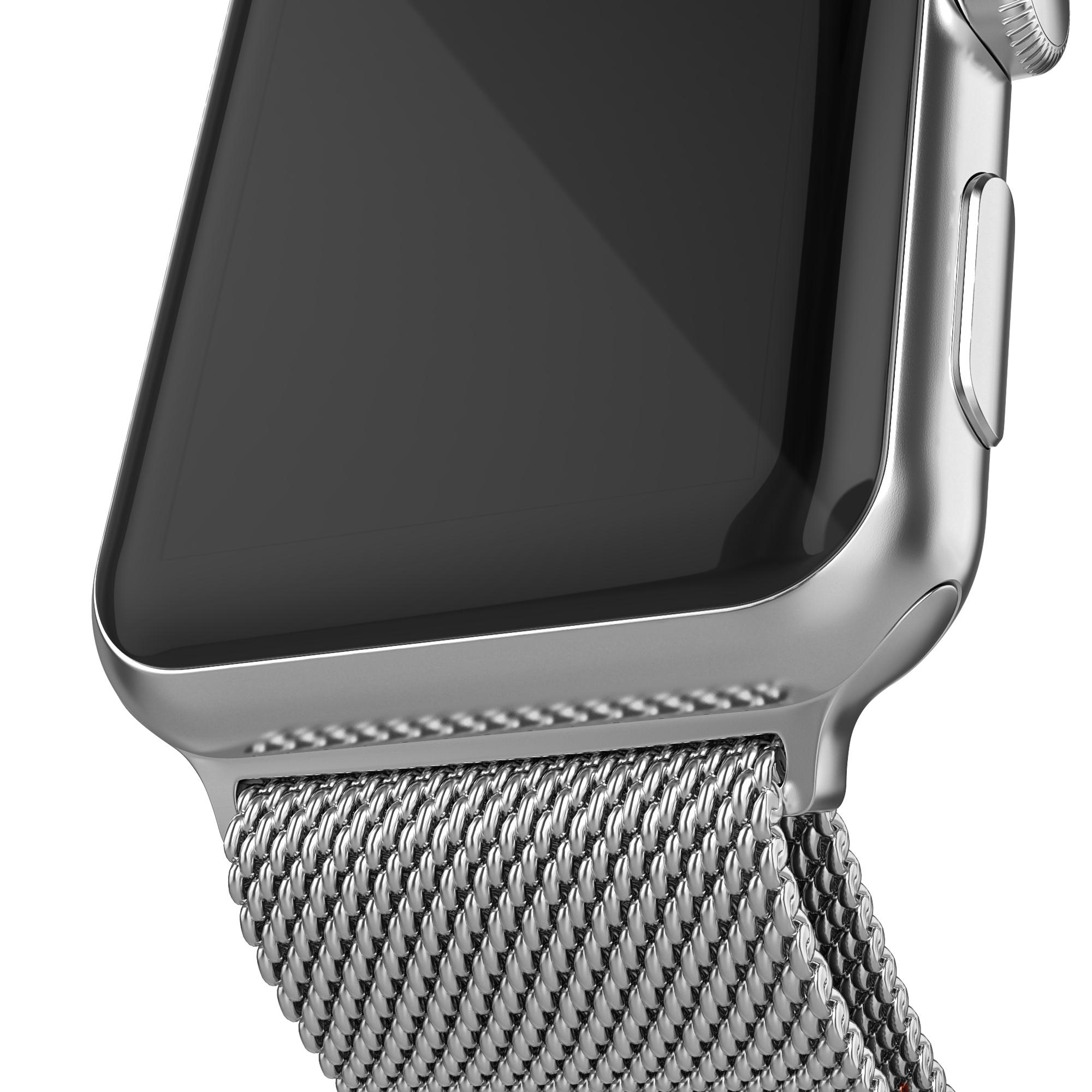 Apple Watch Series 8 41mm Armbånd Milanese Loop, Sølv