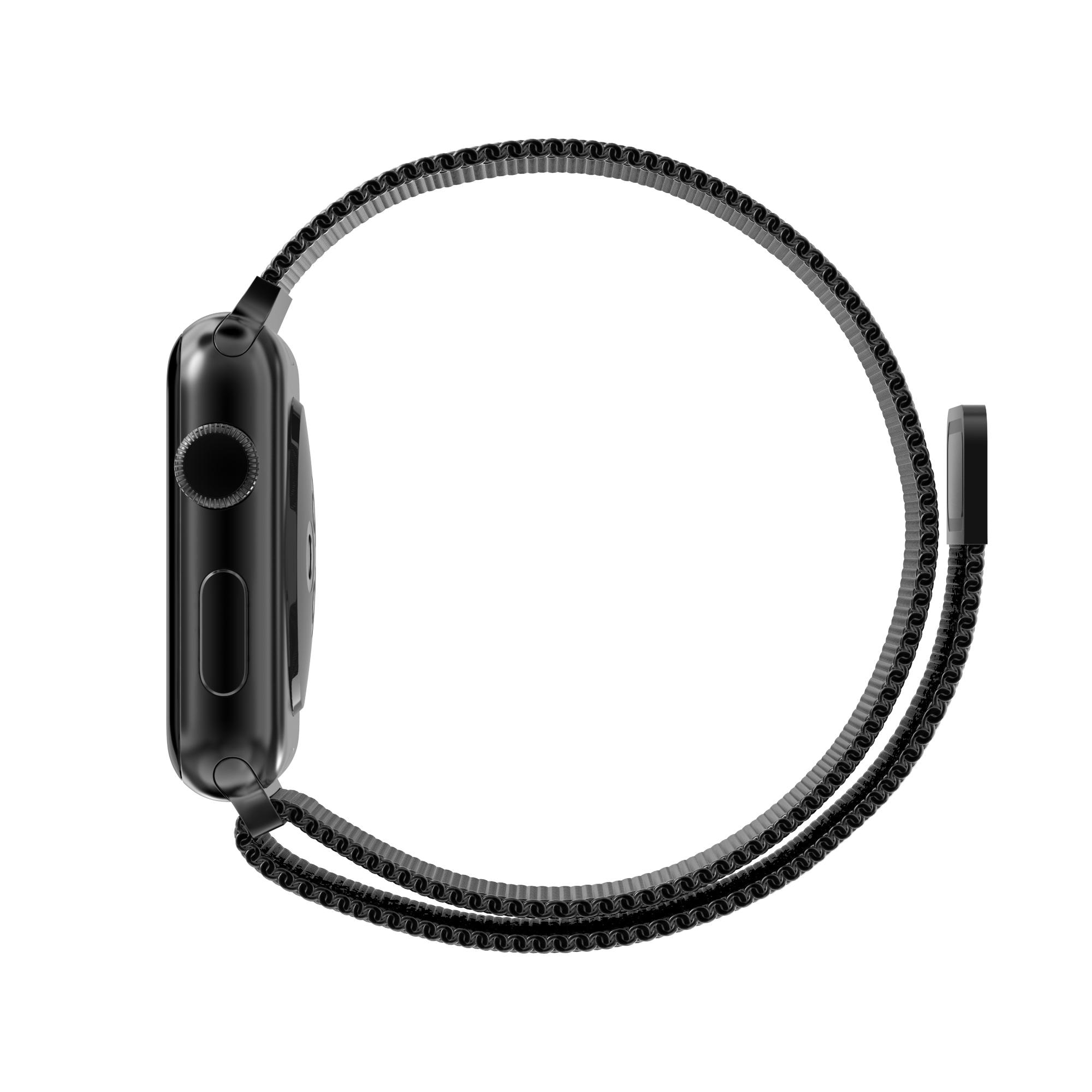 Apple Watch Series 7 41mm Armbånd Milanese Loop, Sort