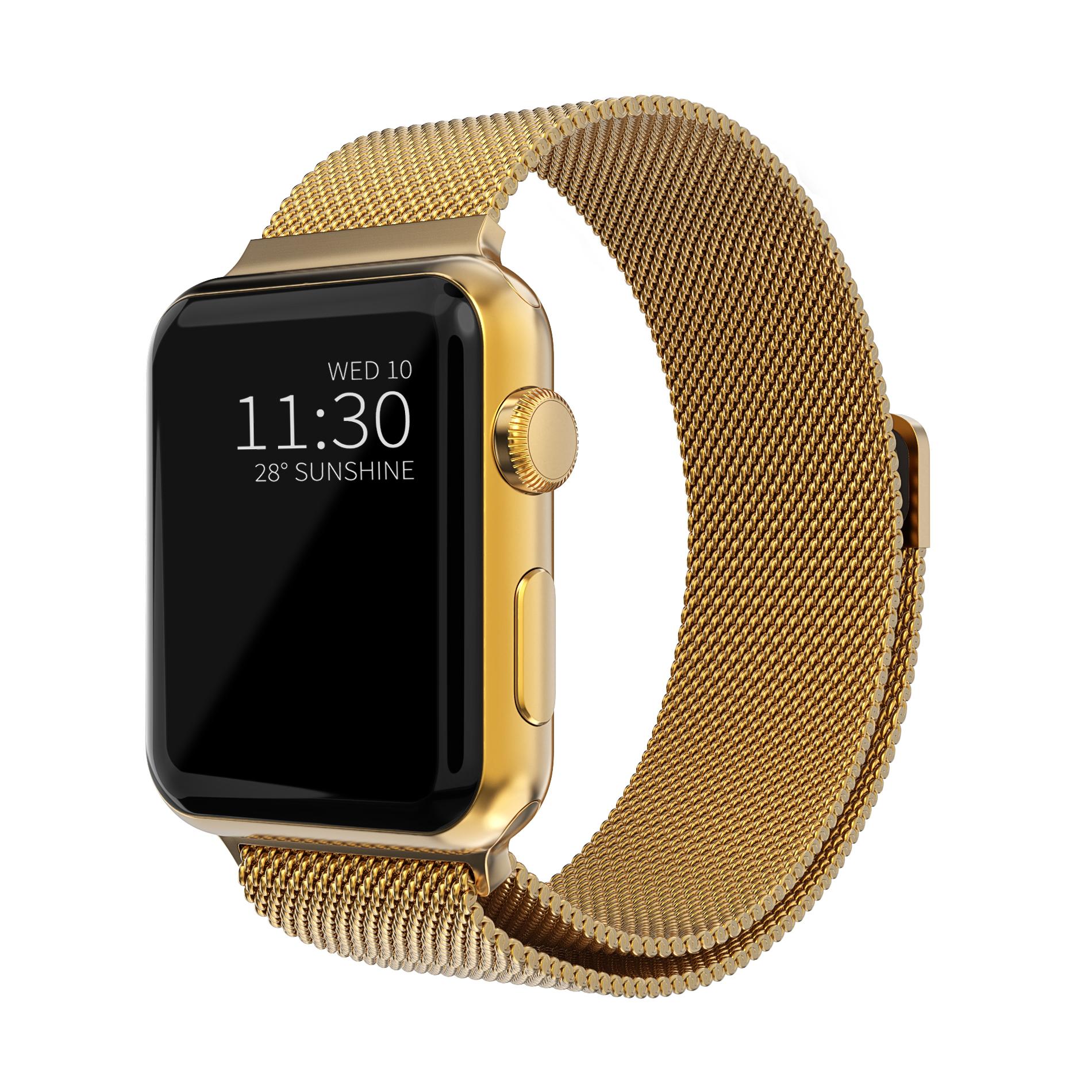Apple Watch Ultra 49mm 1st Gen Armbånd Milanese Loop, Guld