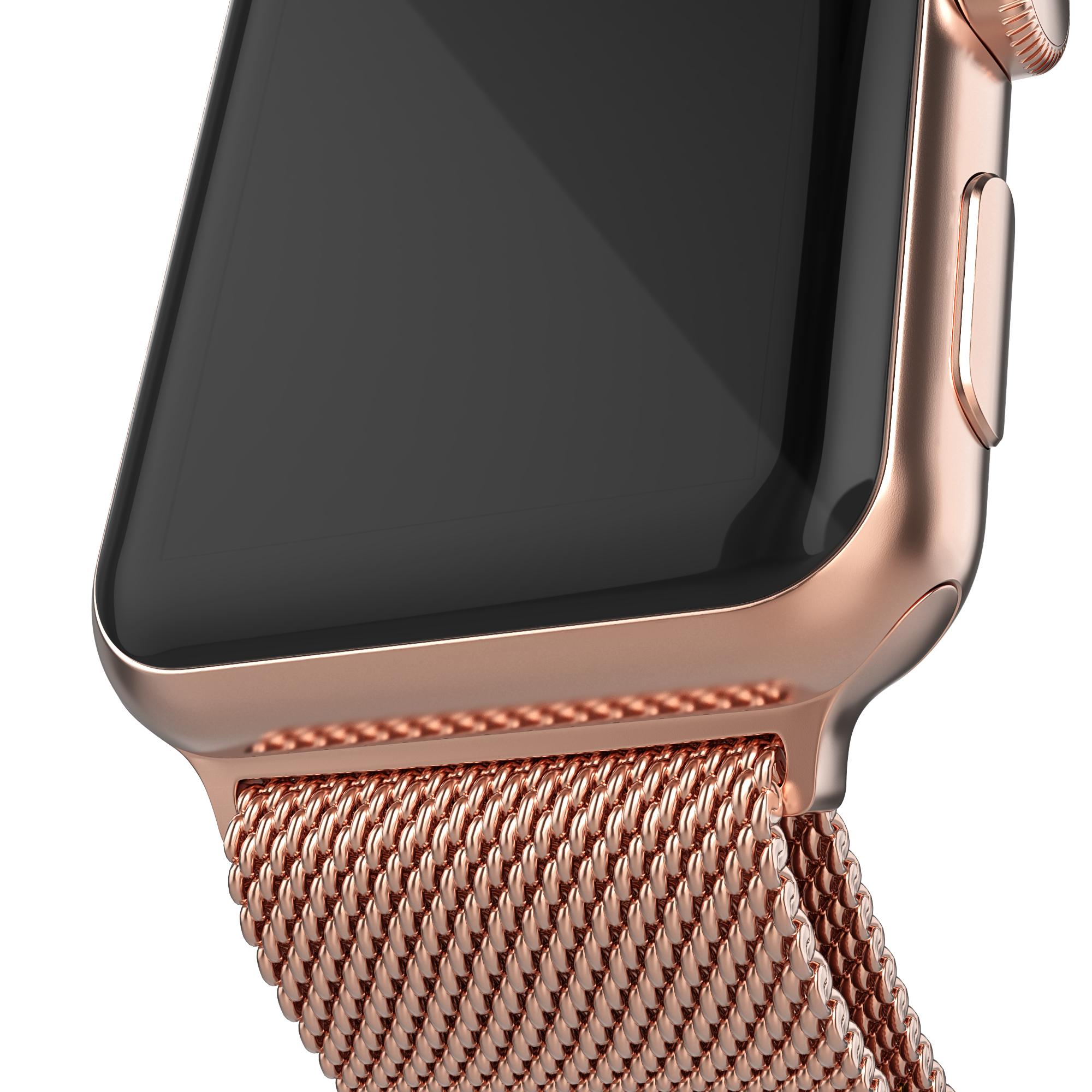 Apple Watch Ultra 49mm 1st Gen Armbånd Milanese Loop, Rose guld