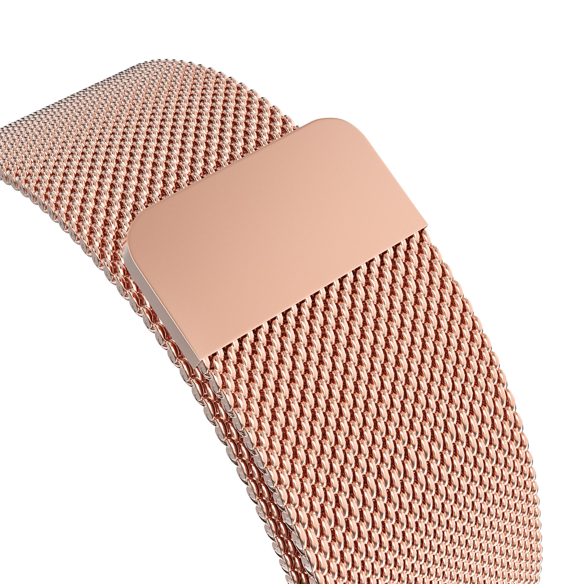 Apple Watch Ultra 49mm 1st Gen Armbånd Milanese Loop, Rose guld