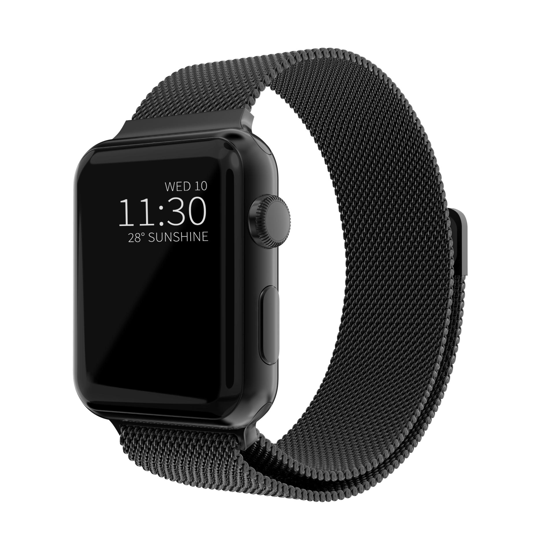 Apple Watch Ultra 49mm 1st Gen Armbånd Milanese Loop, Sort