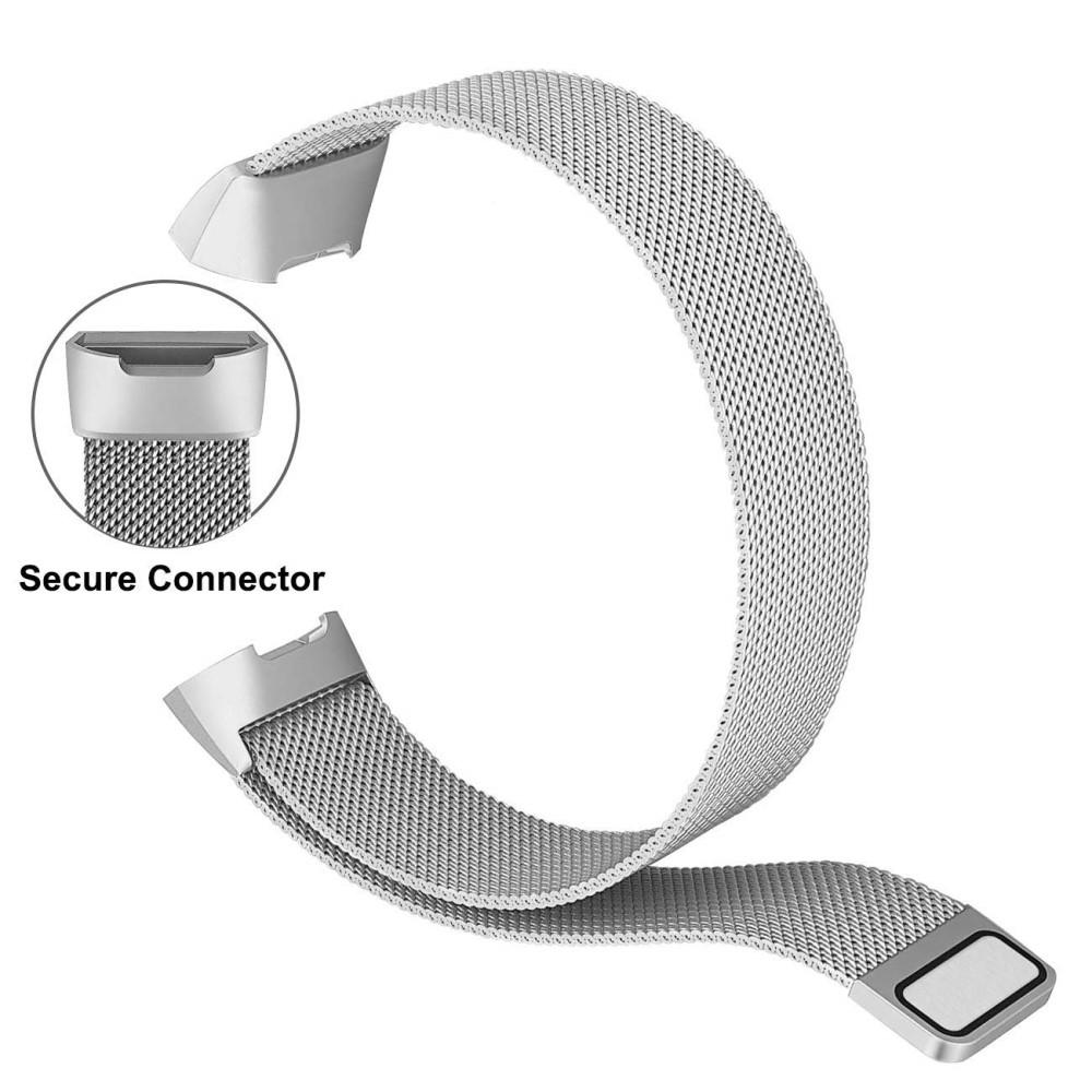 Fitbit Charge 3/Charge 4 Armbånd Milanese Loop, Sølv
