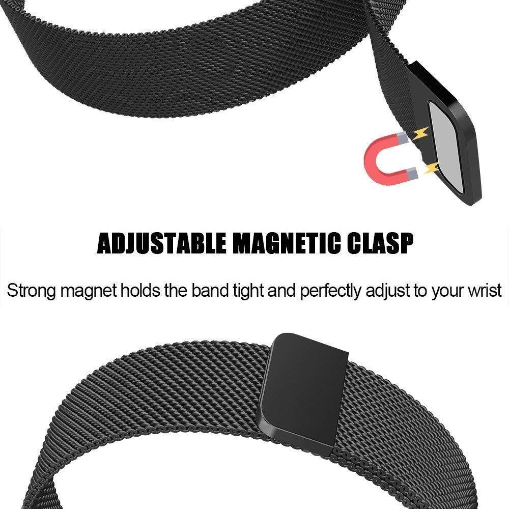 Fitbit Charge 3/Charge 4 Armbånd Milanese Loop, Sort