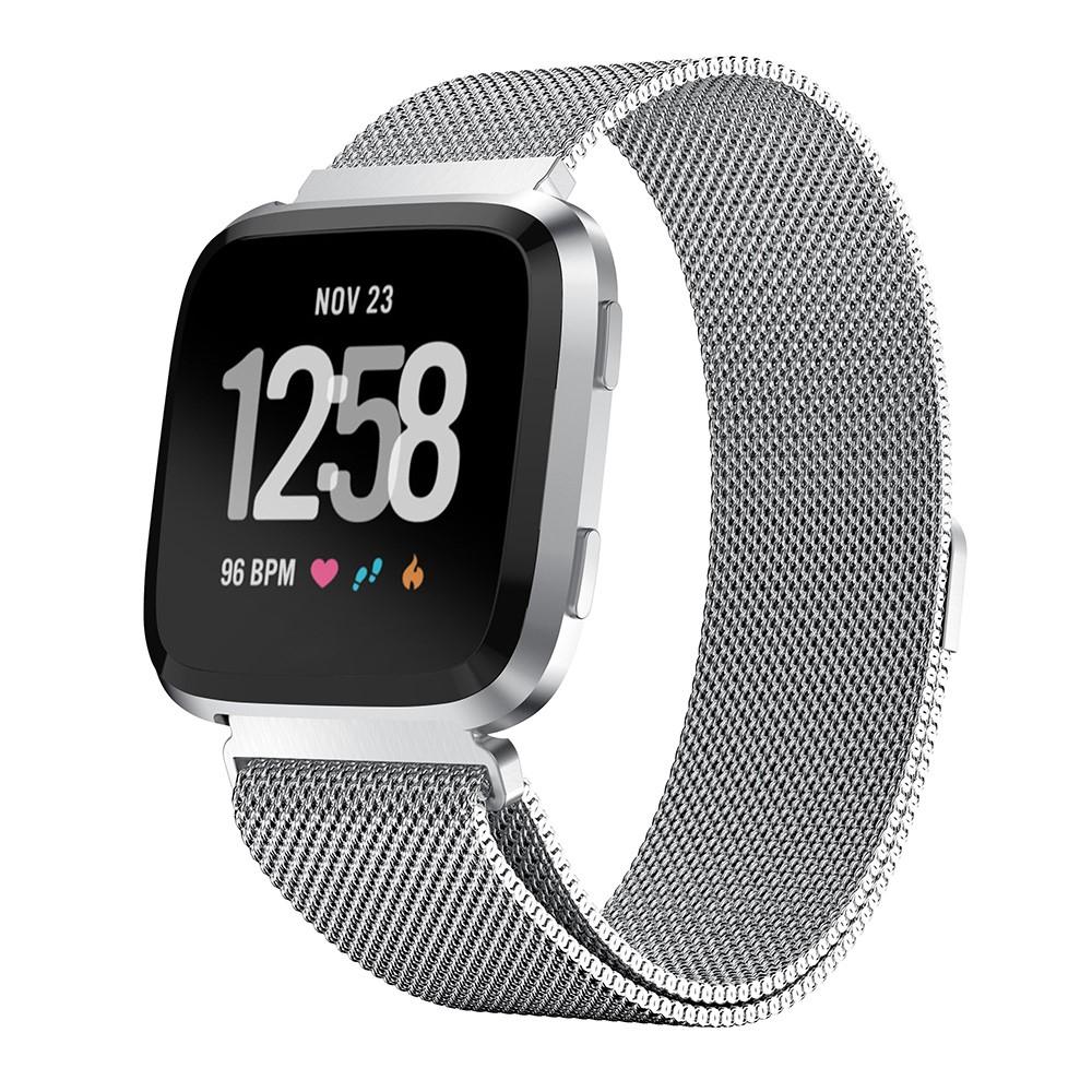 Fitbit Versa/Versa 2 Armbånd Milanese Loop, Sølv