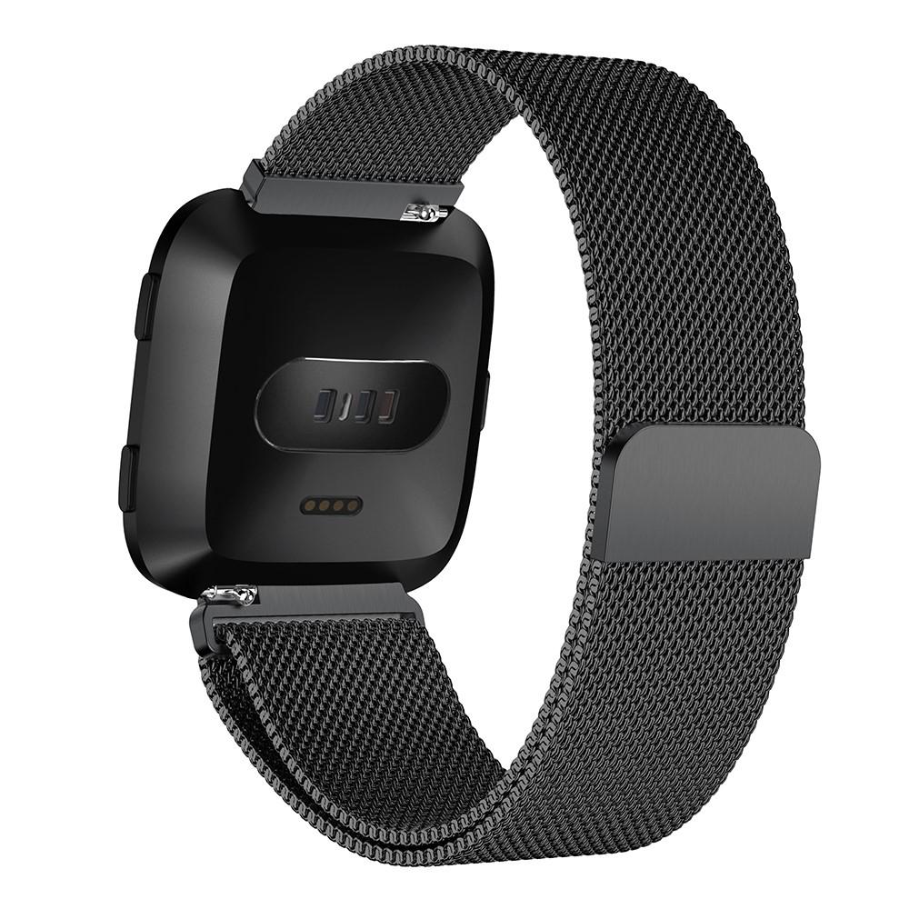 Fitbit Versa/Versa 2 Armbånd Milanese Loop, Sort