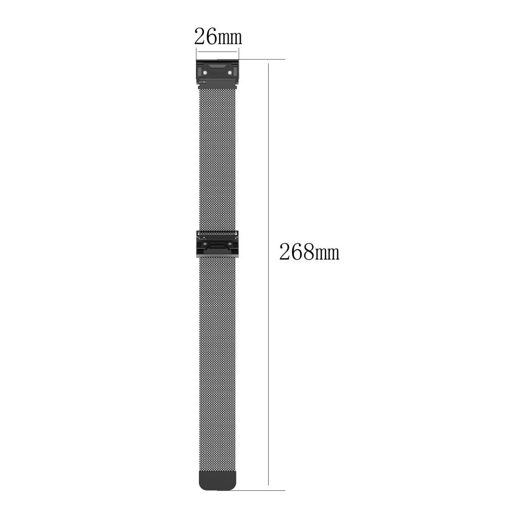 Garmin Instinct 3 50mm Armbånd Milanese Loop, Sort