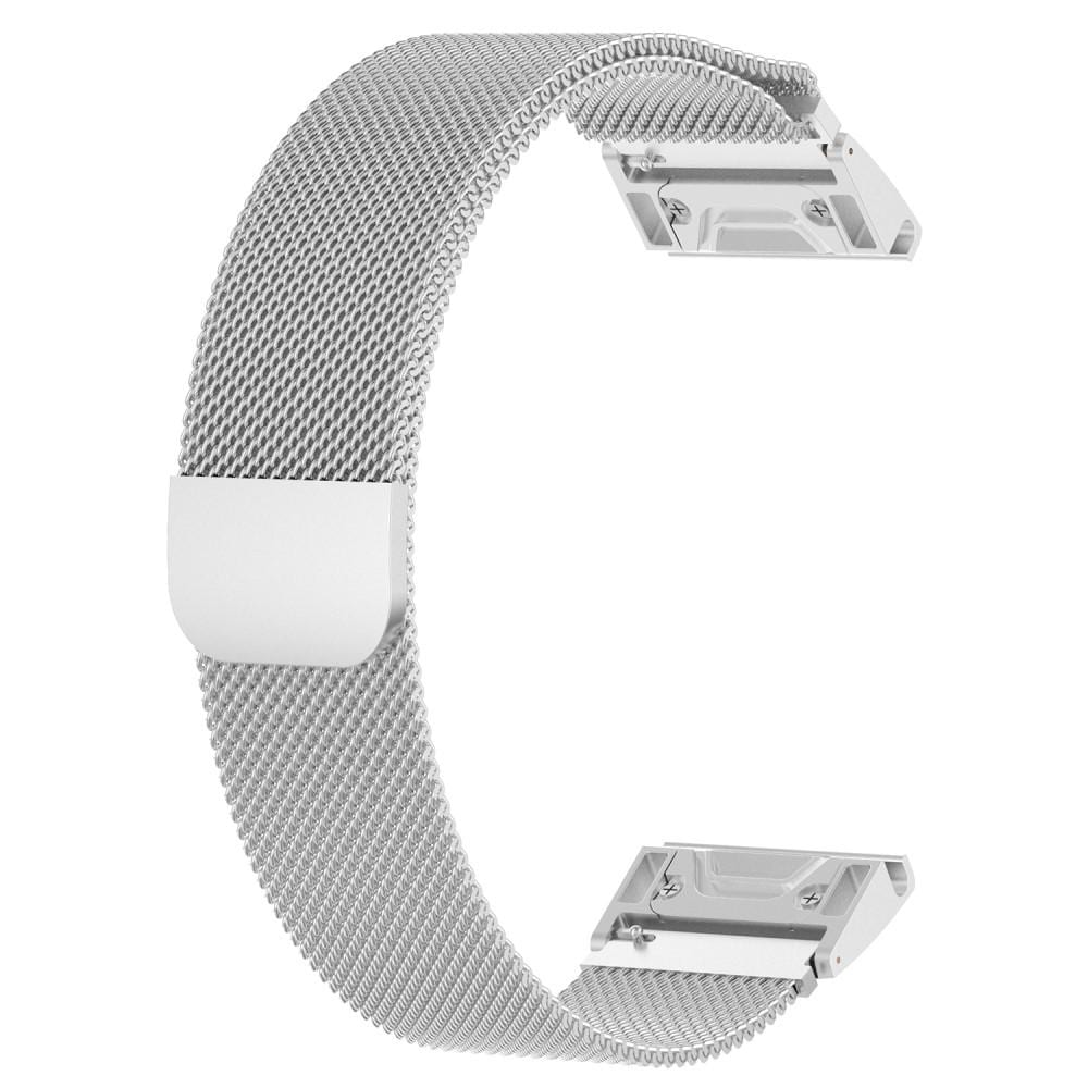 Garmin Fenix 8 47mm Armbånd Milanese Loop, Sølv