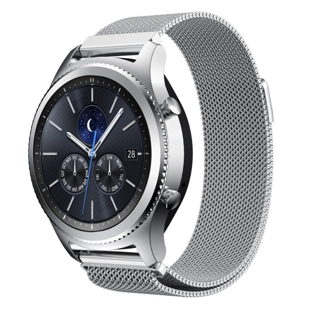 Samsung Gear S3 Frontier Armbånd Milanese Loop, Sølv