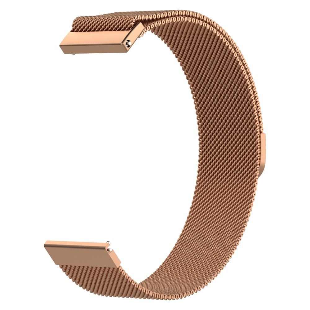 Samsung Galaxy Watch 42mm Armbånd Milanese Loop, Rose guld