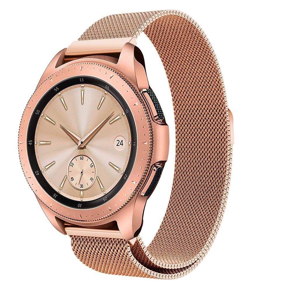 Samsung Galaxy Watch 42mm Armbånd Milanese Loop, Rose guld