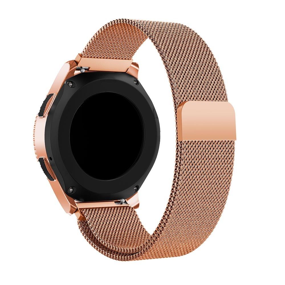 Samsung Galaxy Watch 42mm Armbånd Milanese Loop, Rose guld