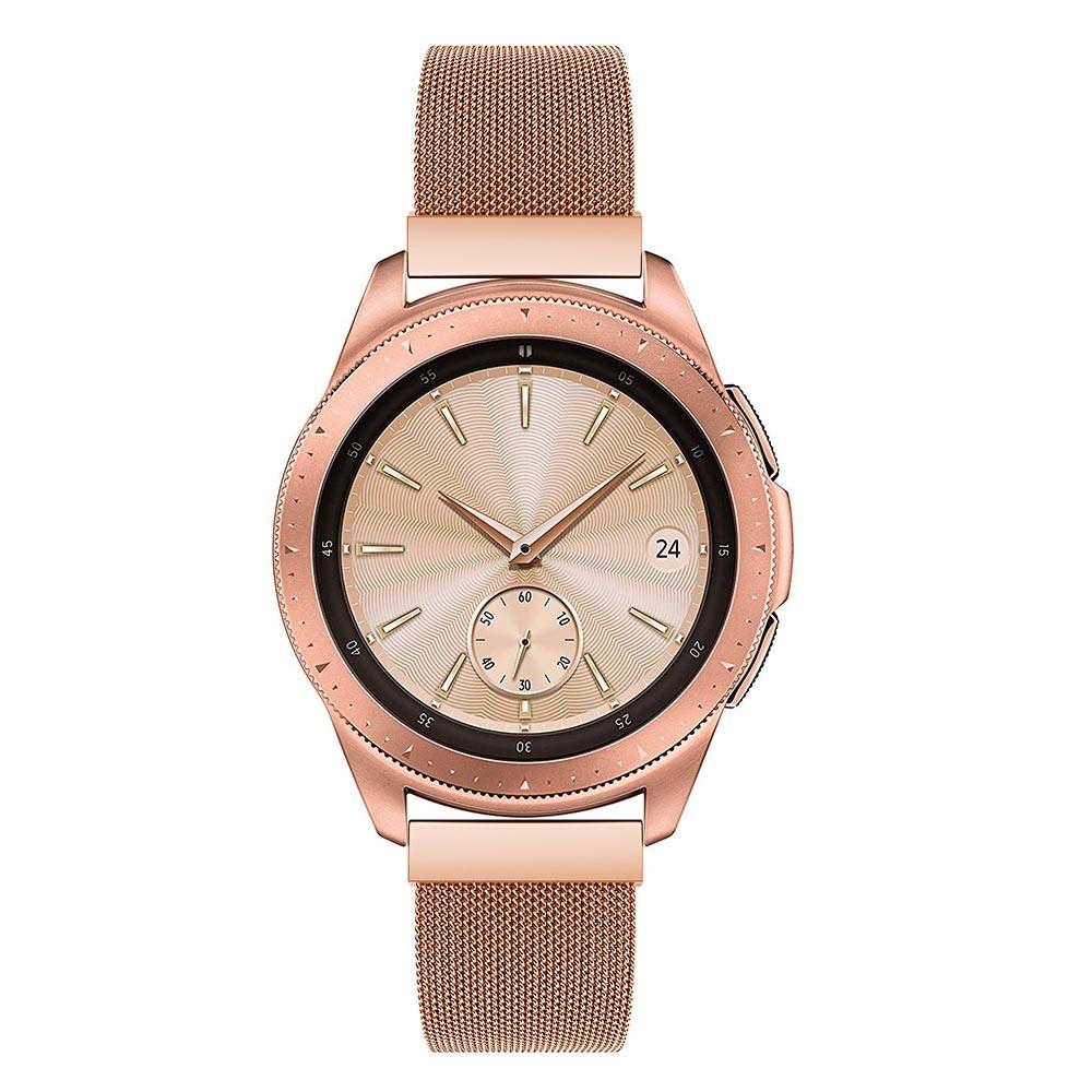 Samsung Galaxy Watch 42mm Armbånd Milanese Loop, Rose guld