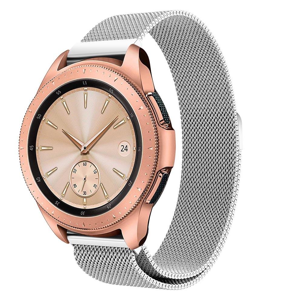 Samsung Galaxy Watch 42mm Armbånd Milanese Loop, Sølv