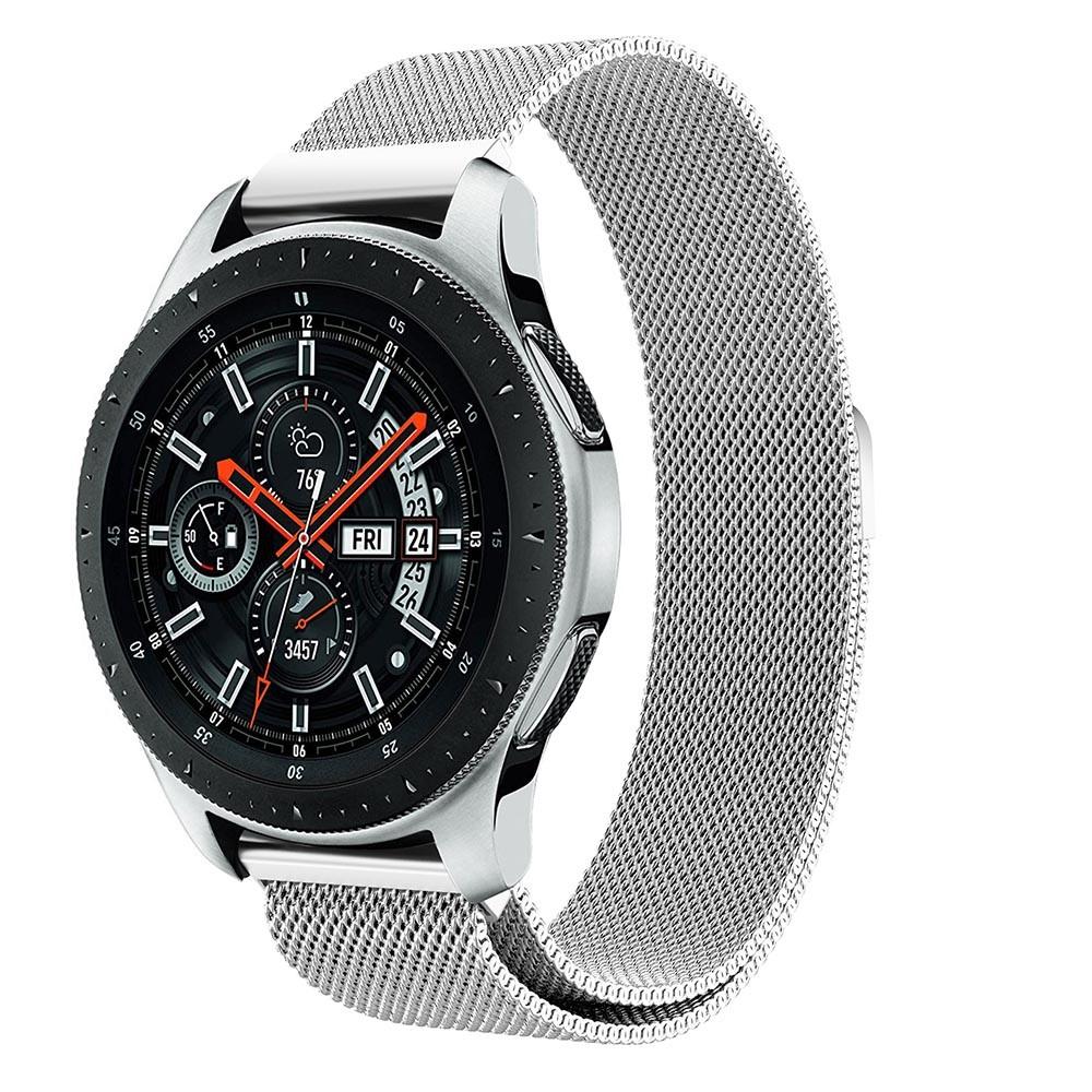 Samsung Galaxy Watch 46mm Armbånd Milanese Loop, Sølv