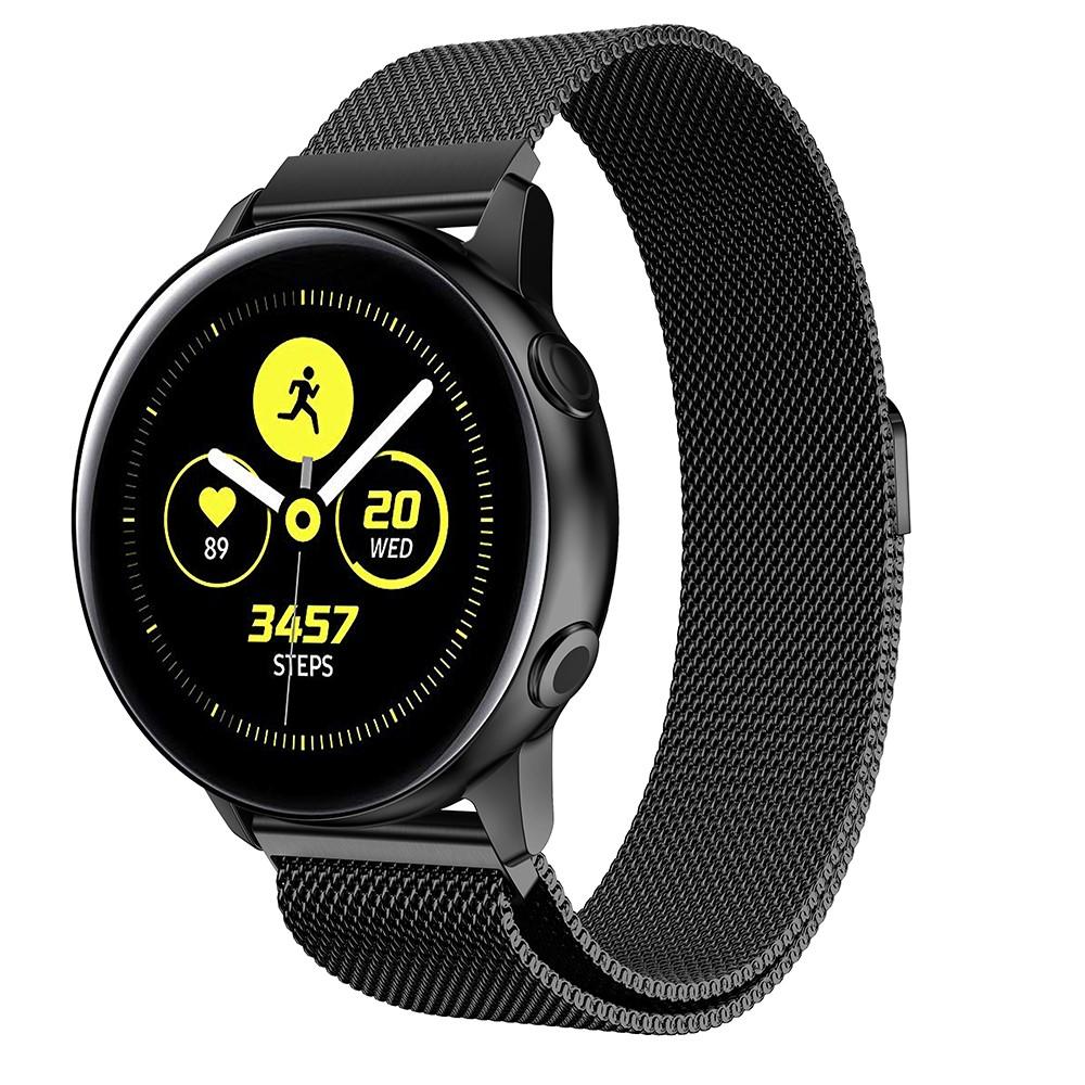 Samsung Galaxy Watch Active Armbånd Milanese Loop, Sort