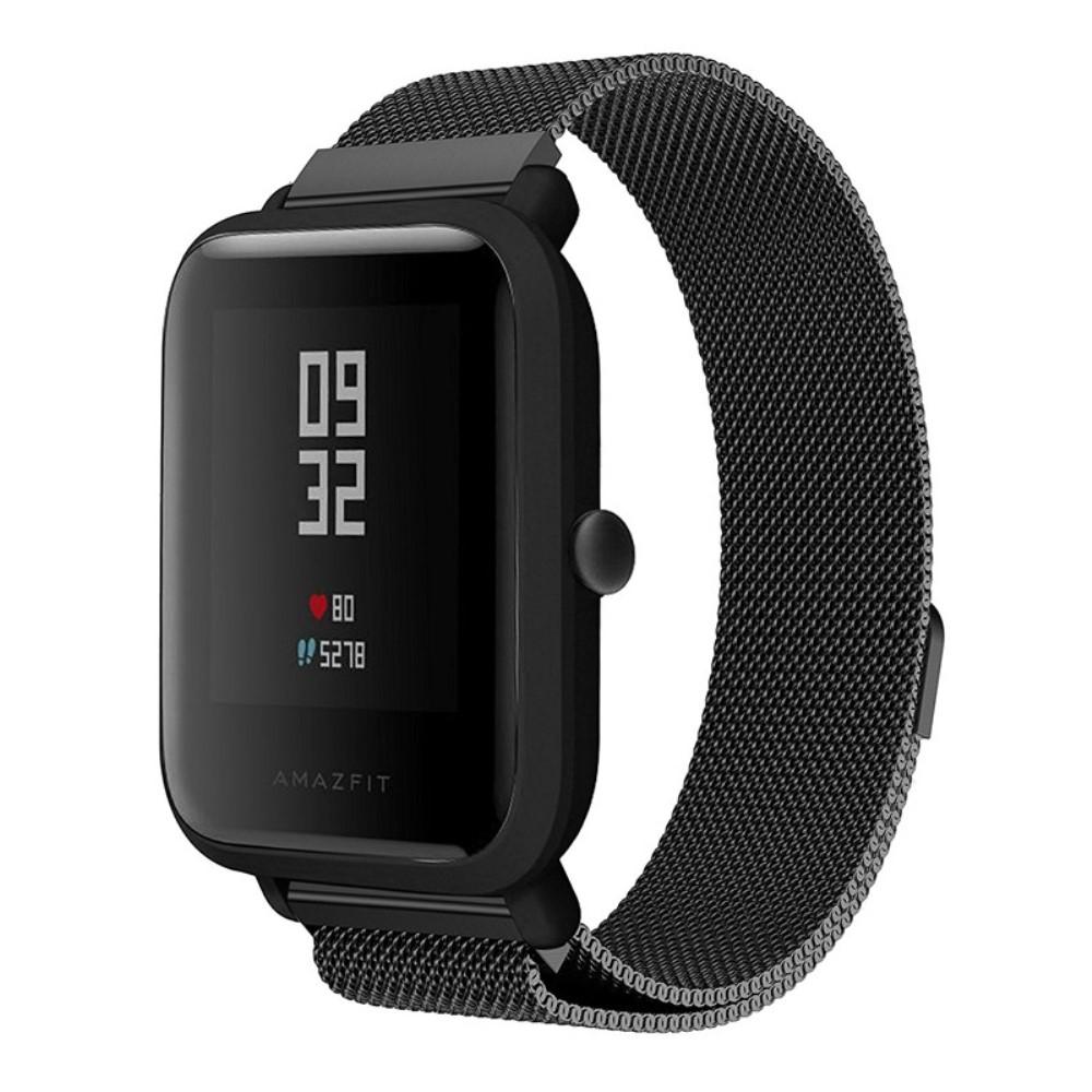  Amazfit Bip Armbånd Milanese Loop, Sort
