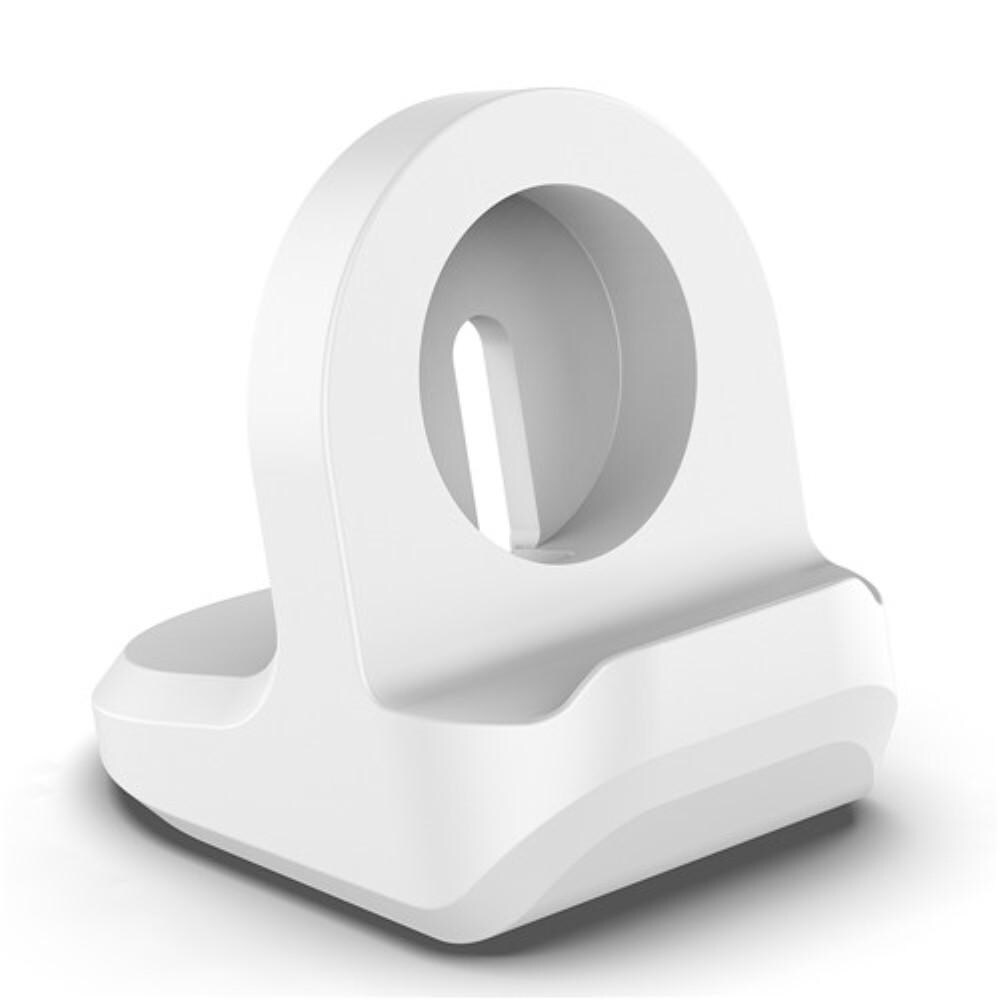 Apple Watch Bordstativ i silikone, Hvid