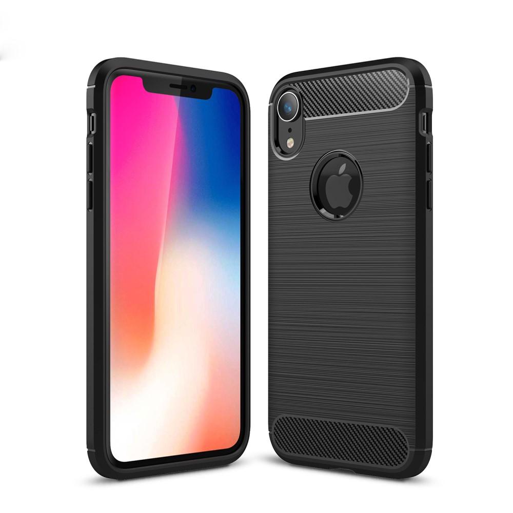 iPhone Xr TPU-cover Brushed, Sort