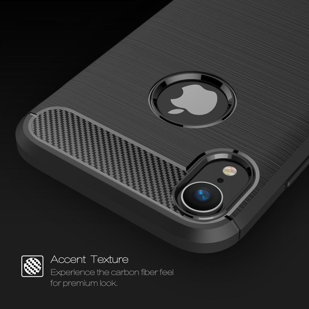 iPhone Xr TPU-cover Brushed, Sort