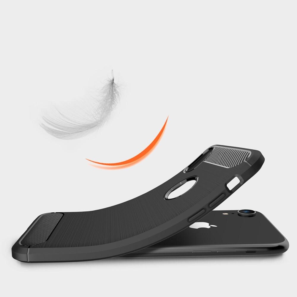 iPhone Xr TPU-cover Brushed, Sort