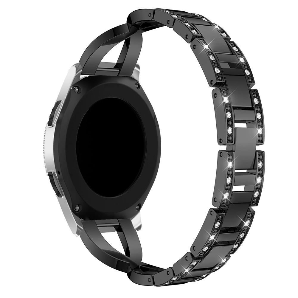 Garmin Forerunner 255 Smalt kædearmbånd med glitrende sten, Sort