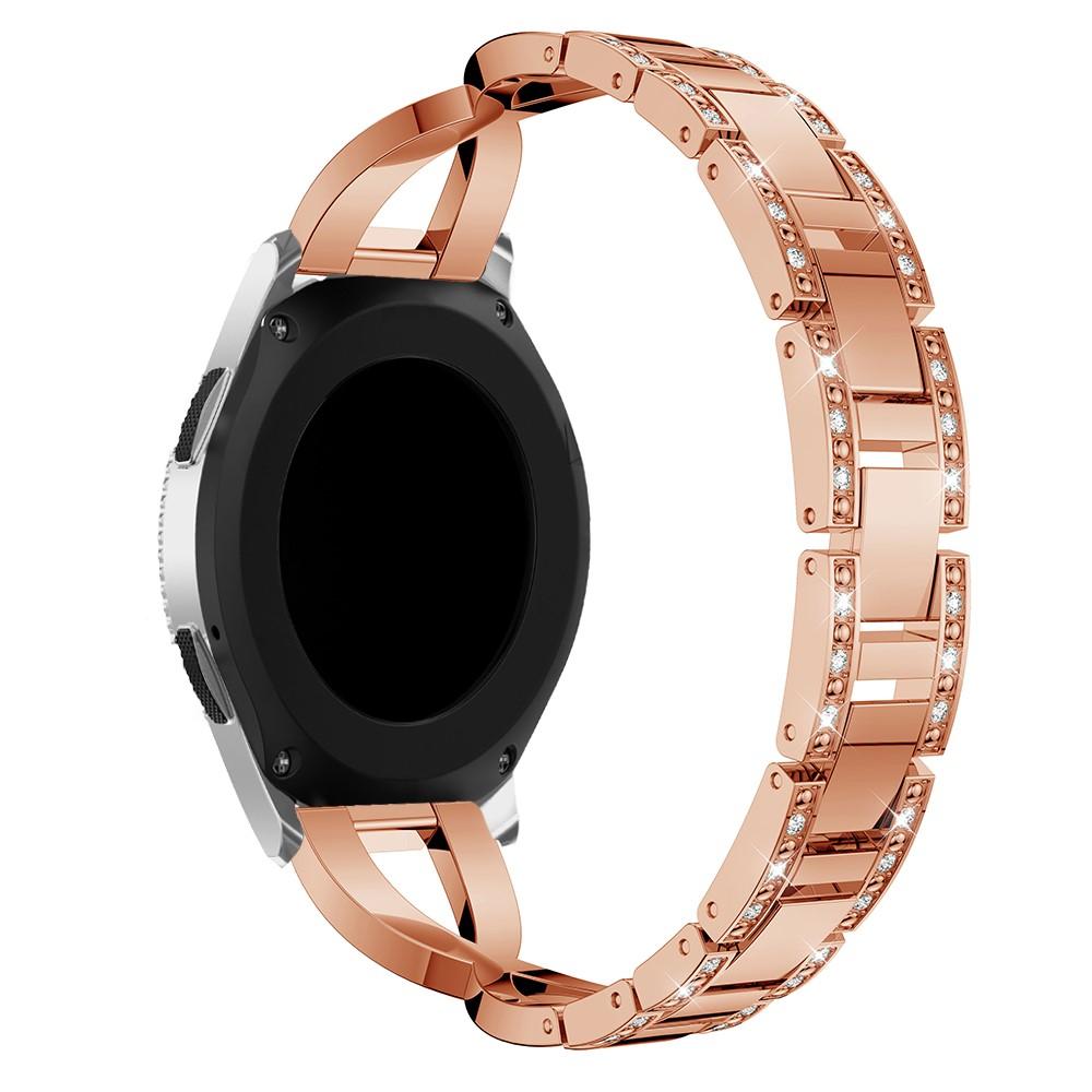  OnePlus Watch 2R Smalt kædearmbånd med glitrende sten, Rose guld