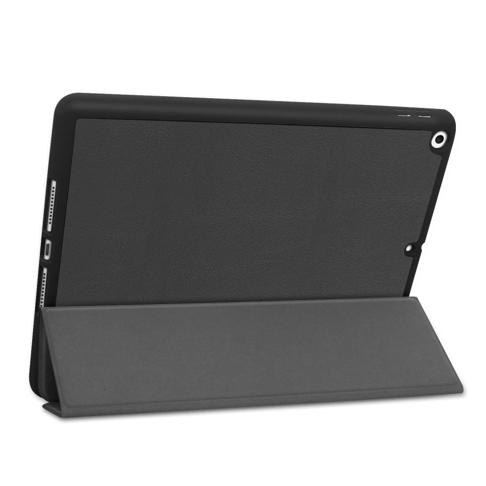 Apple iPad 10.2 7th Gen (2019) Tri-fold etui med penneholder, Sort