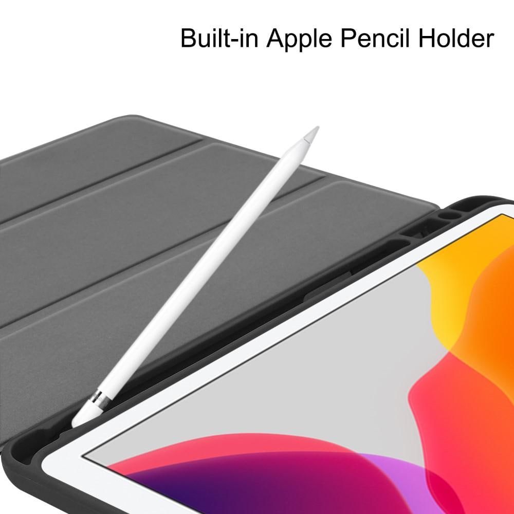 Apple iPad 10.2 7th Gen (2019) Tri-fold etui med penneholder, Sort