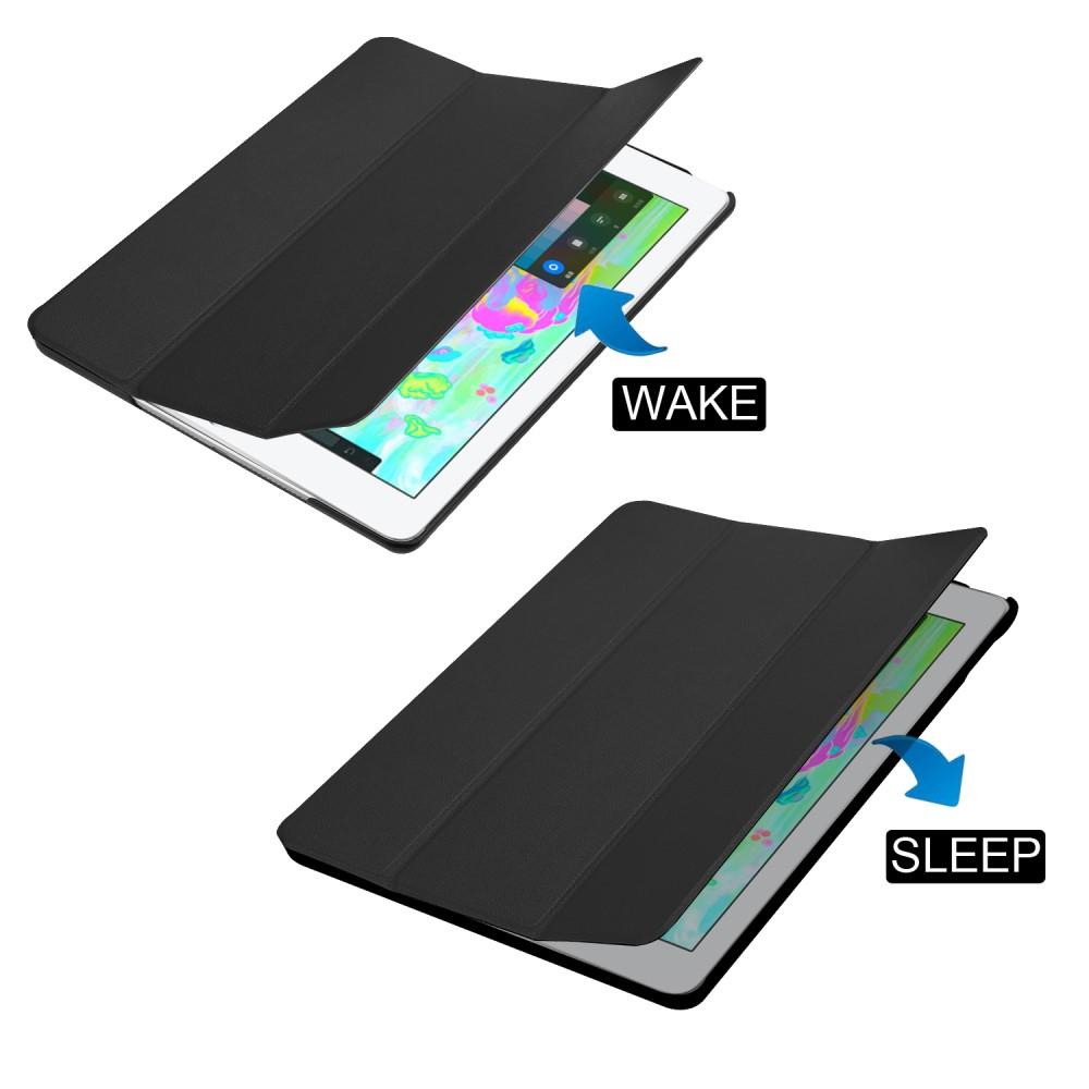 Apple iPad 9.7 6th Gen (2018) Tri-fold etui med penneholder, Sort