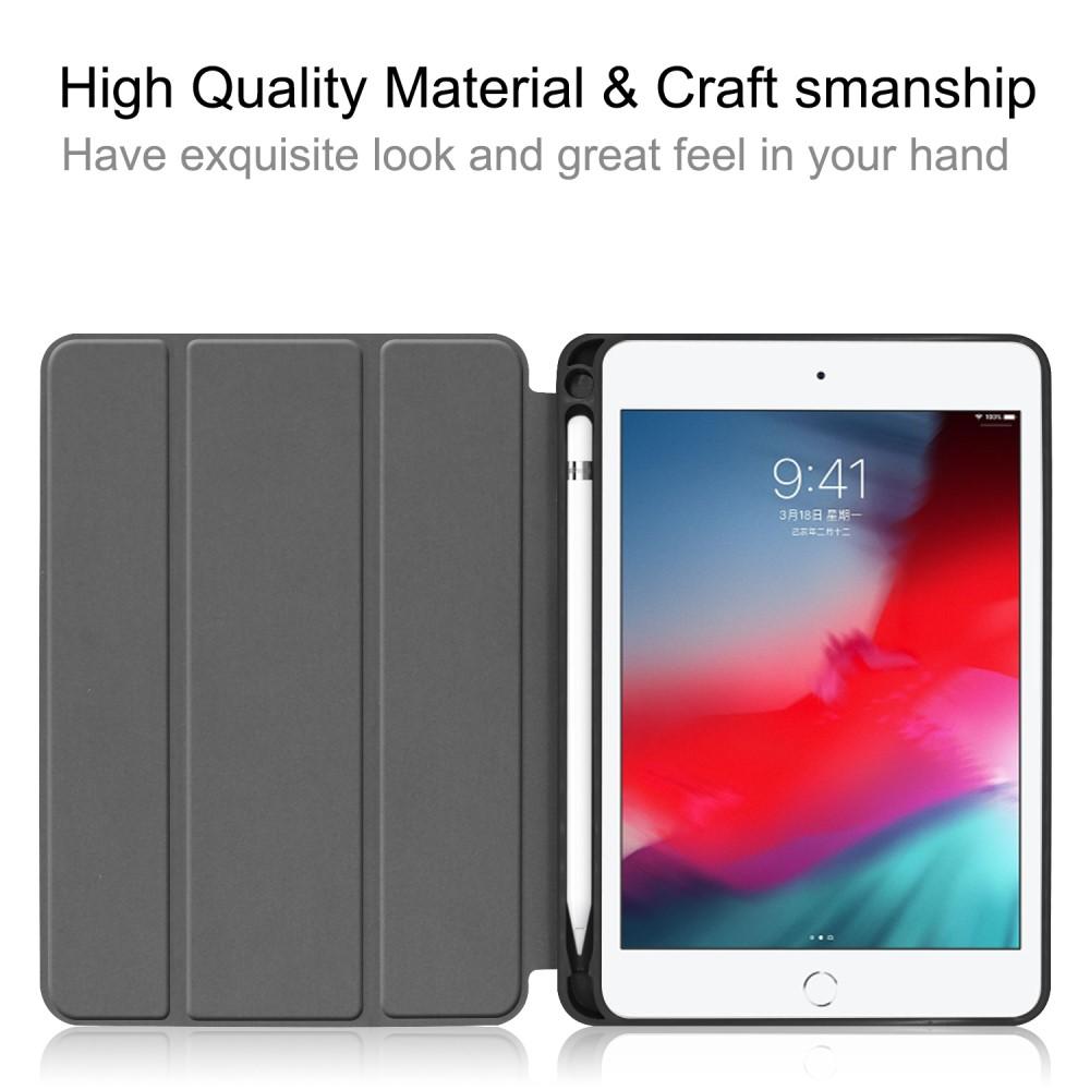 Apple iPad Mini 5th Gen (2019) Tri-fold etui med penneholder, Sort