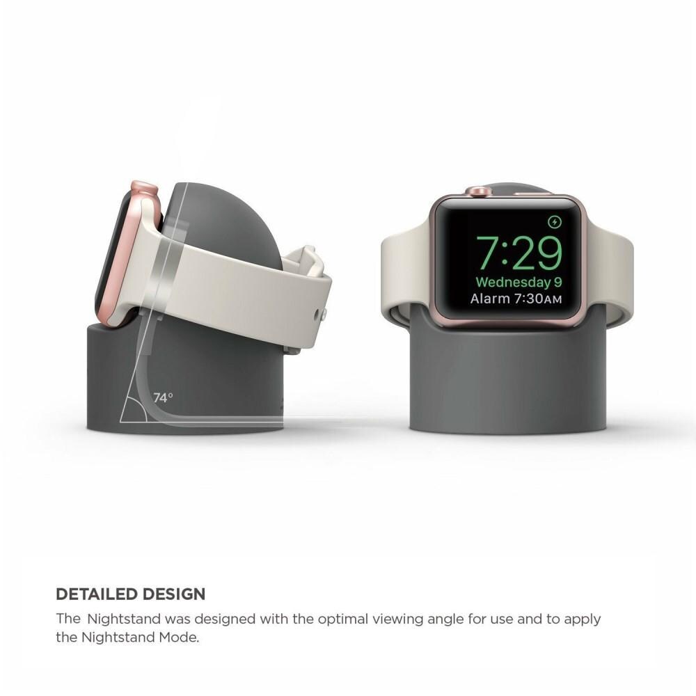 Apple Watch Opladningsstander i silikone, Grå