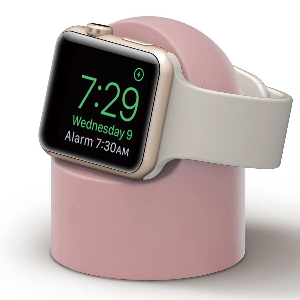Apple Watch Opladningsstander i silikone, Lyserød