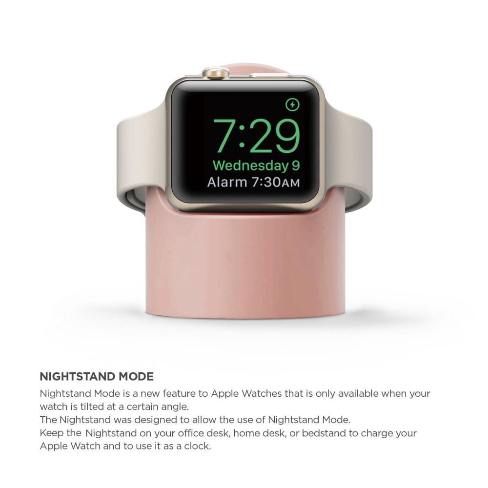 Apple Watch Opladningsstander i silikone, Lyserød