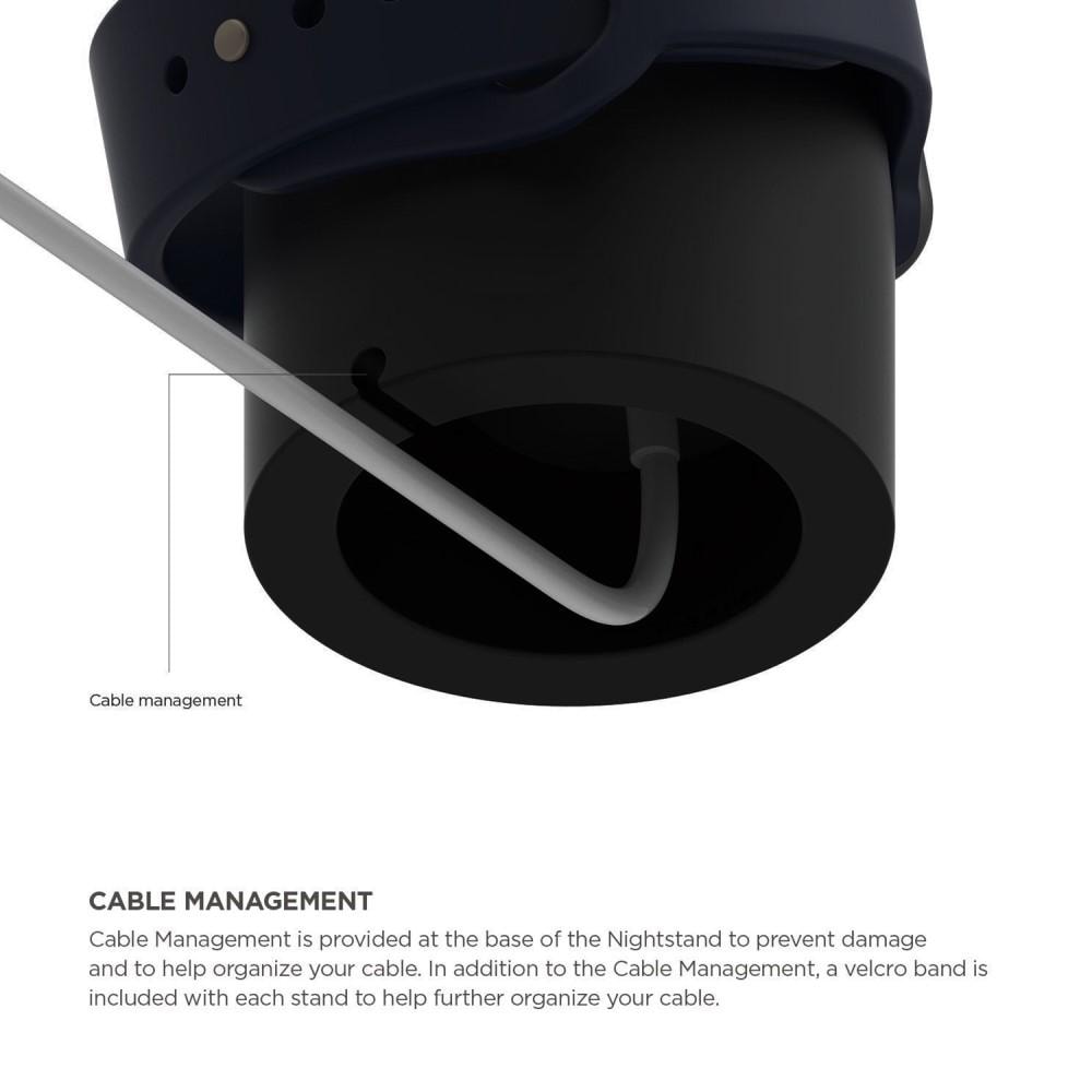 Apple Watch Opladningsstander i silikone, Sort
