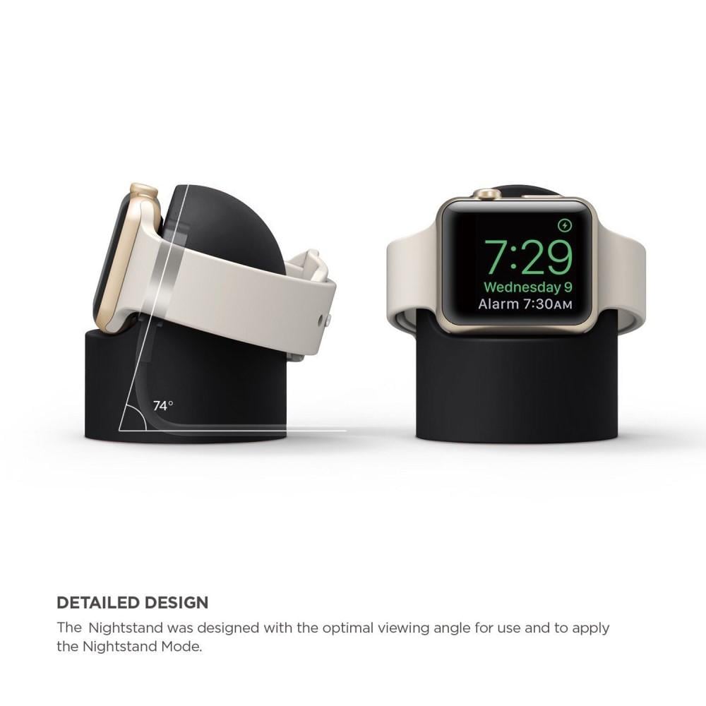 Apple Watch Opladningsstander i silikone, Sort