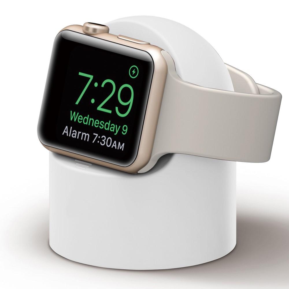 Apple Watch Opladningsstander i silikone, Hvid