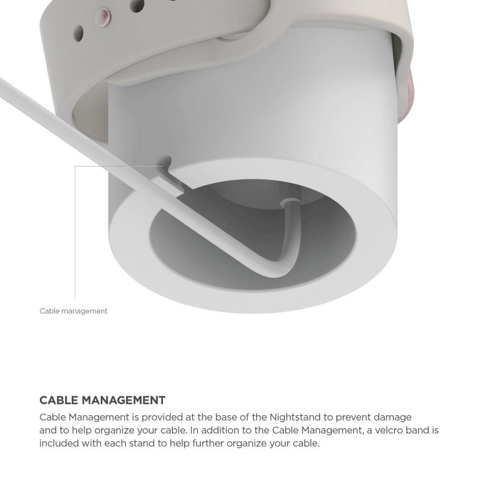 Apple Watch Opladningsstander i silikone, Hvid