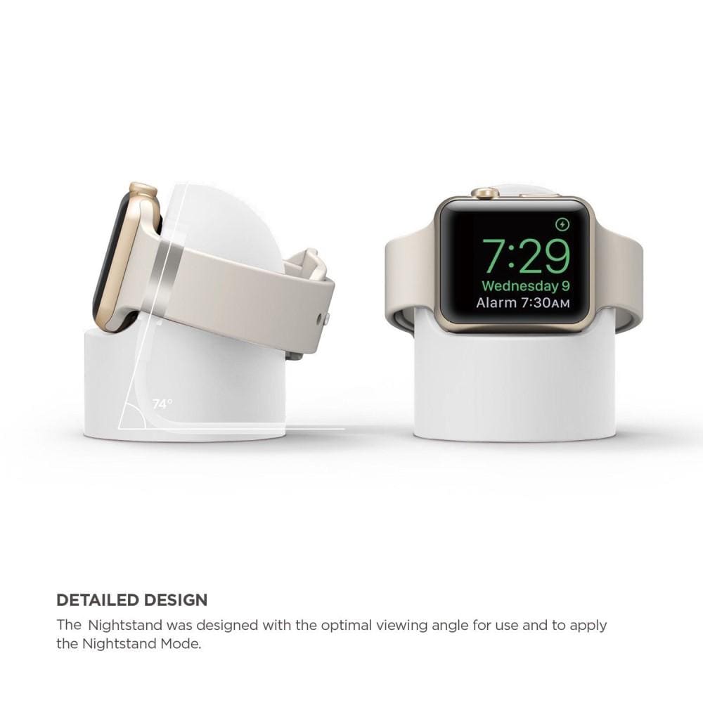 Apple Watch Opladningsstander i silikone, Hvid